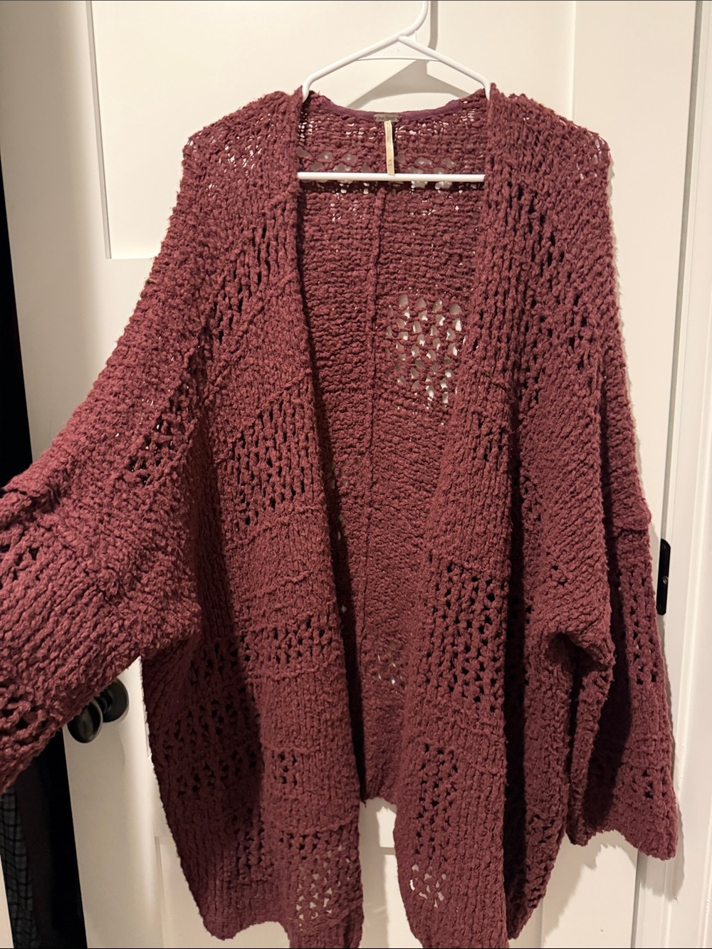 Cozy Open-Front Chunky Knit Cardigan - Mauve